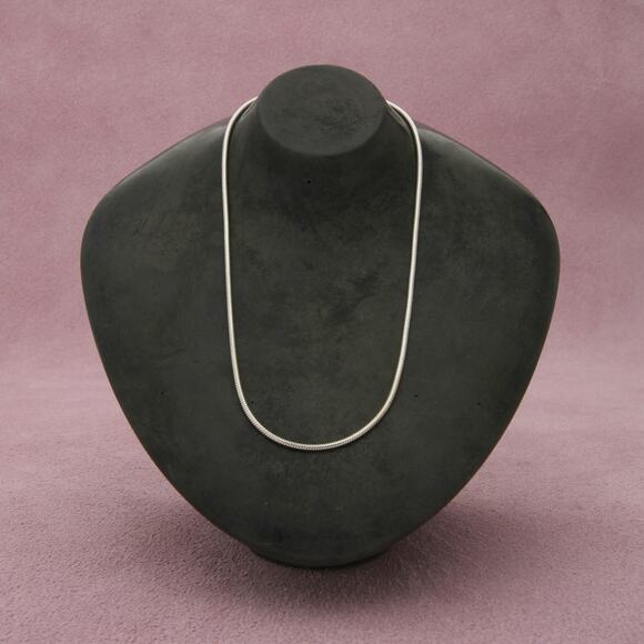 sterling silver 1mm snake chain necklace size 18in